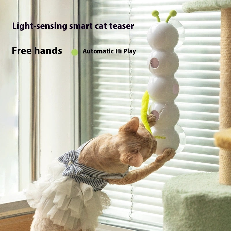 C--Teasing Cat Toy Automatic Pes Toy With Tail Motion Activated Kitten Toy Rechargeable Smart Interactive Cat Toy Pet Products