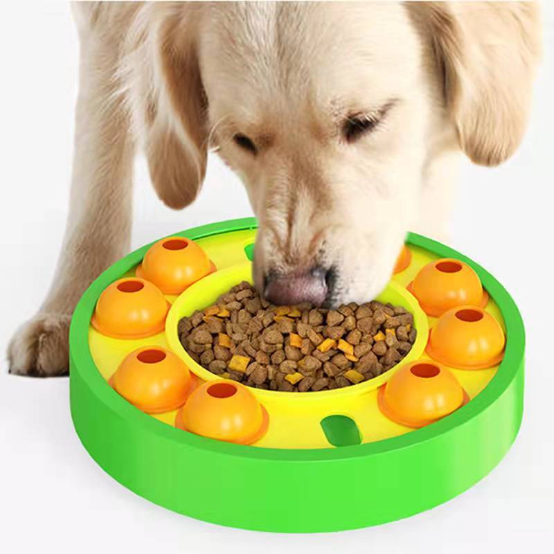 C--Dog Pets Puzzle Toys Slow Feeder Interactive Increase Puppy IQ Food Dispenser Slowly Eating NonSlip Bowl Pet Dogs Training Game Pet Supplies