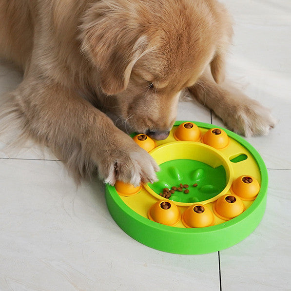 C--Dog Pets Puzzle Toys Slow Feeder Interactive Increase Puppy IQ Food Dispenser Slowly Eating NonSlip Bowl Pet Dogs Training Game Pet Supplies