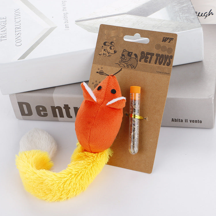 C--Long Tail Mouse Cat Teaster Toys Funny Pet Toys Cat Toys Mouse Trainning Funny Playing Toys Interactive Pets Products