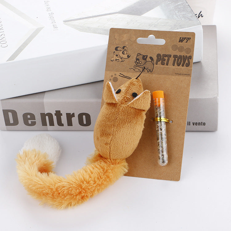 C--Long Tail Mouse Cat Teaster Toys Funny Pet Toys Cat Toys Mouse Trainning Funny Playing Toys Interactive Pets Products