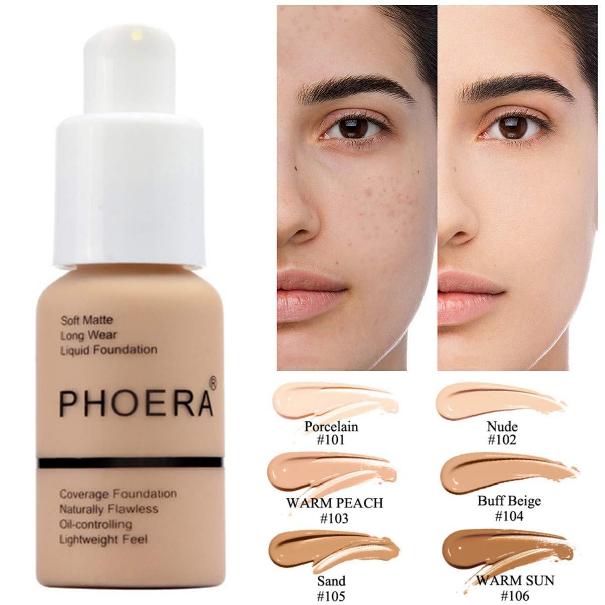 B--Explosive Press Type Oil Control Natural Color Matte Concealer Foundation Cream