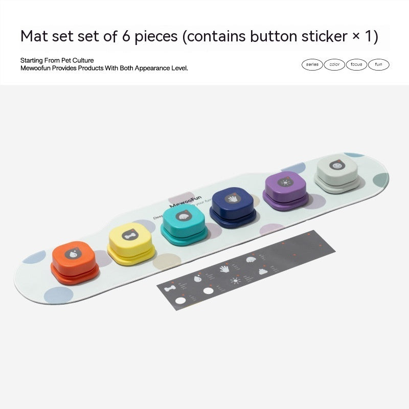 C--4 Colors Pet Communication Button One-click Prevent Physical Inactivity Recordable Dog Talking Button Toy Cat Toy Pet Products