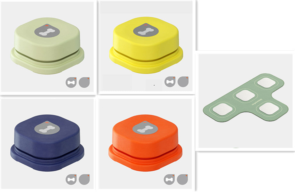 C--4 Colors Pet Communication Button One-click Prevent Physical Inactivity Recordable Dog Talking Button Toy Cat Toy Pet Products