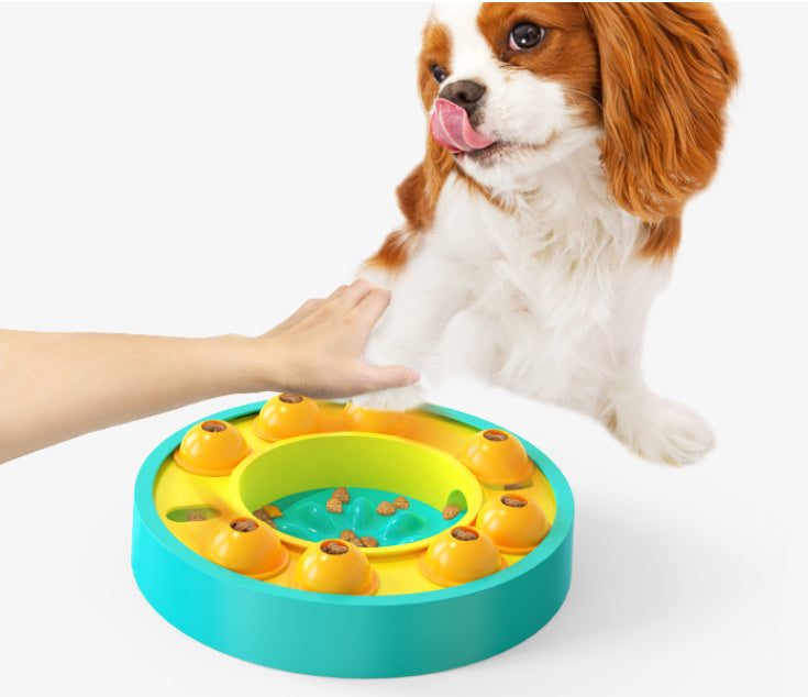 C--Dog Pets Puzzle Toys Slow Feeder Interactive Increase Puppy IQ Food Dispenser Slowly Eating NonSlip Bowl Pet Dogs Training Game Pet Supplies