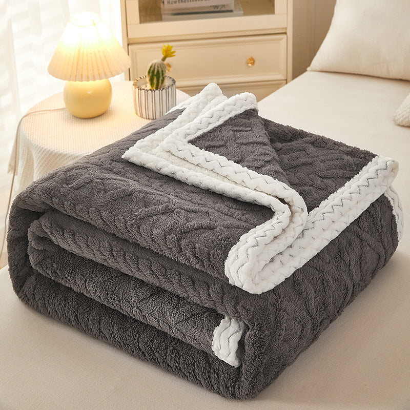 Sofa BlanketDouble Thickened Warm Sofa Blanket
