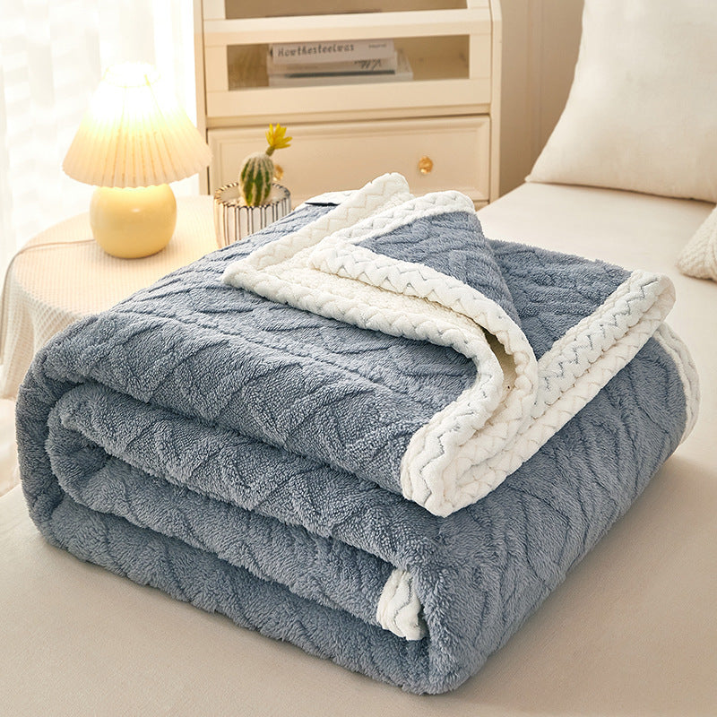 Sofa BlanketDouble Thickened Warm Sofa Blanket