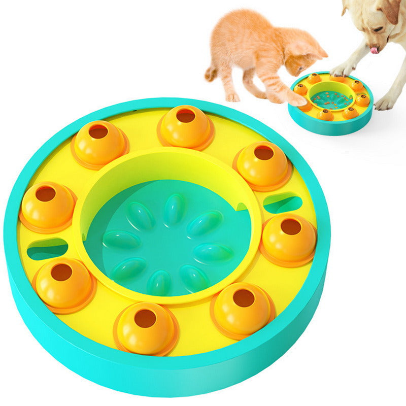 C--Dog Pets Puzzle Toys Slow Feeder Interactive Increase Puppy IQ Food Dispenser Slowly Eating NonSlip Bowl Pet Dogs Training Game Pet Supplies