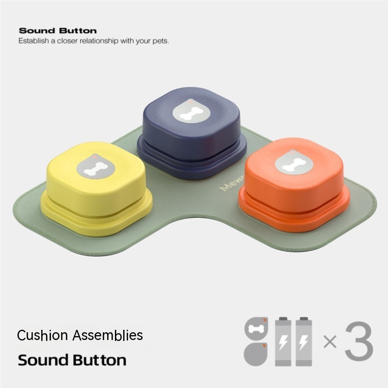 C--4 Colors Pet Communication Button One-click Prevent Physical Inactivity Recordable Dog Talking Button Toy Cat Toy Pet Products