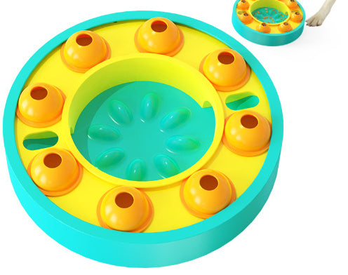 C--Dog Pets Puzzle Toys Slow Feeder Interactive Increase Puppy IQ Food Dispenser Slowly Eating NonSlip Bowl Pet Dogs Training Game Pet Supplies