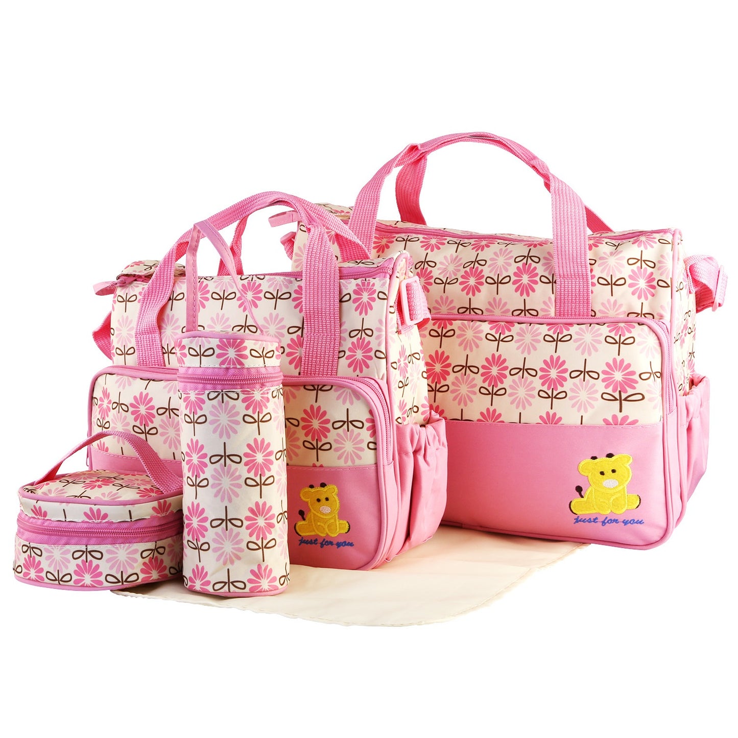 5PCS Per Set Baby Nappy Diaper Bags