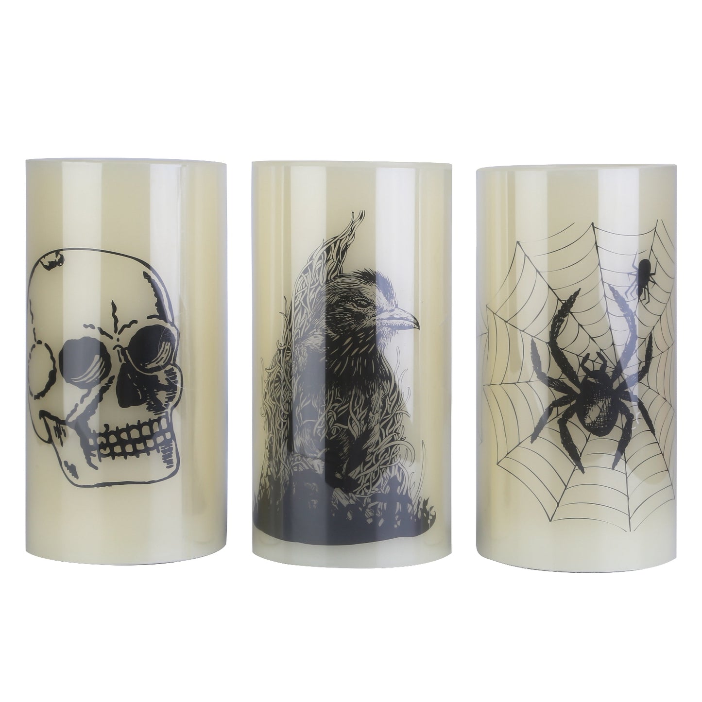 3 Pack Halloween Flameless Candle Lamp