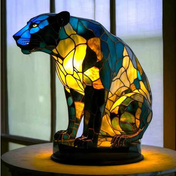 LED Small Night Lamp Art Animal Statue