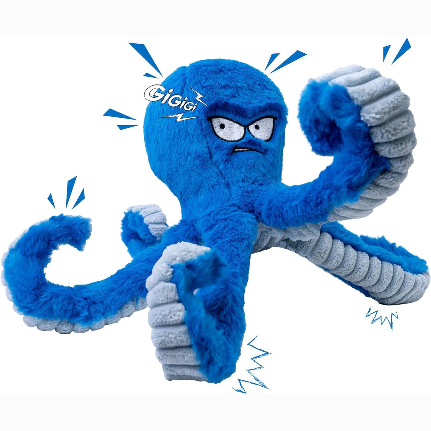 C--Stuffed Tough Dog Chew Toys Large Dog Toys To Keep Them Busy Interactive Squeaky Toys Tug Of War Crinkle Puppy Dog Toy