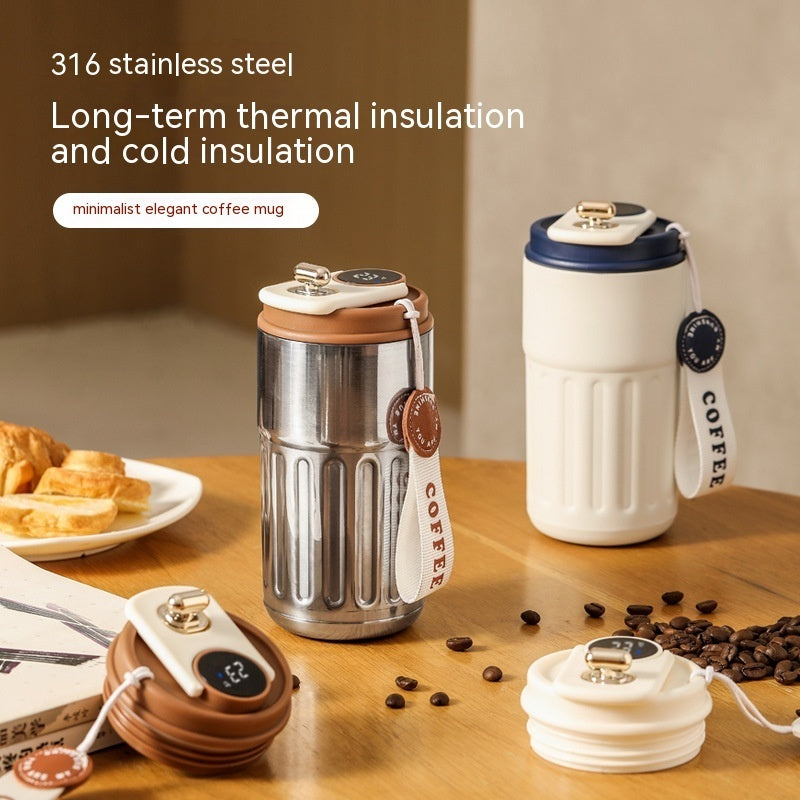Smart Digital Thermal Bottle Portable Coffee Mug