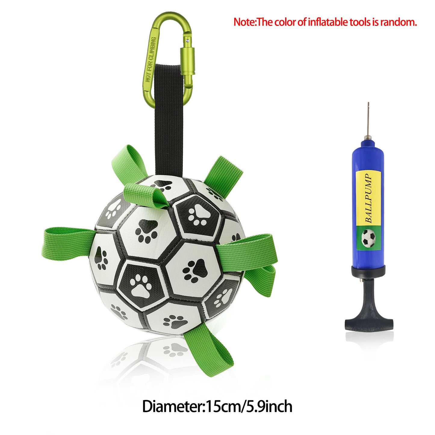 Interactive Dog Football Toy Soccer Ball Inflated Training Toy For Dogs