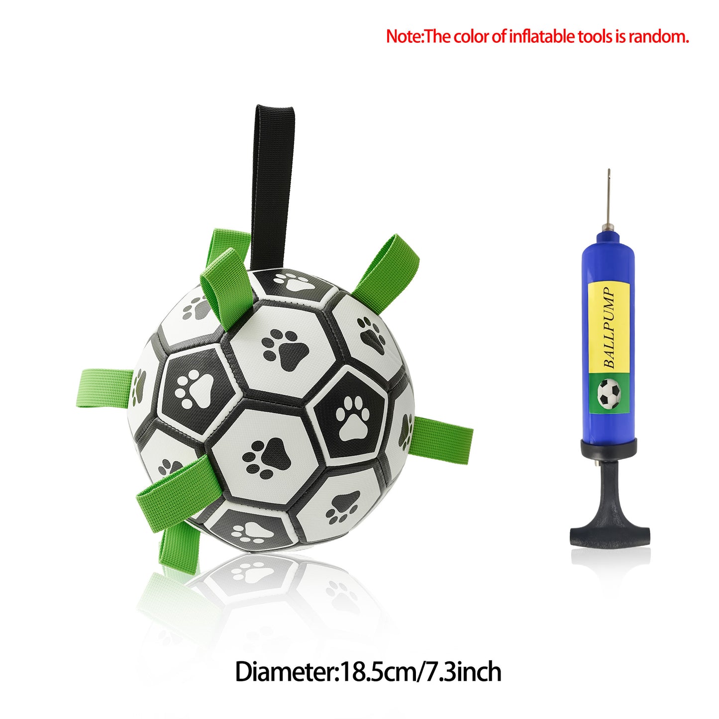 Interactive Dog Football Toy Soccer Ball Inflated Training Toy For Dogs
