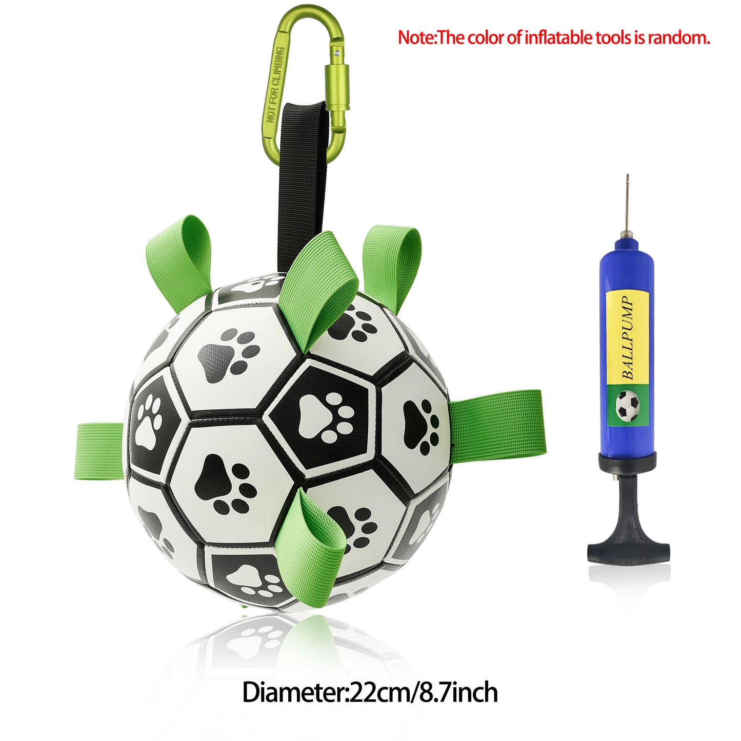 Interactive Dog Football Toy Soccer Ball Inflated Training Toy For Dogs