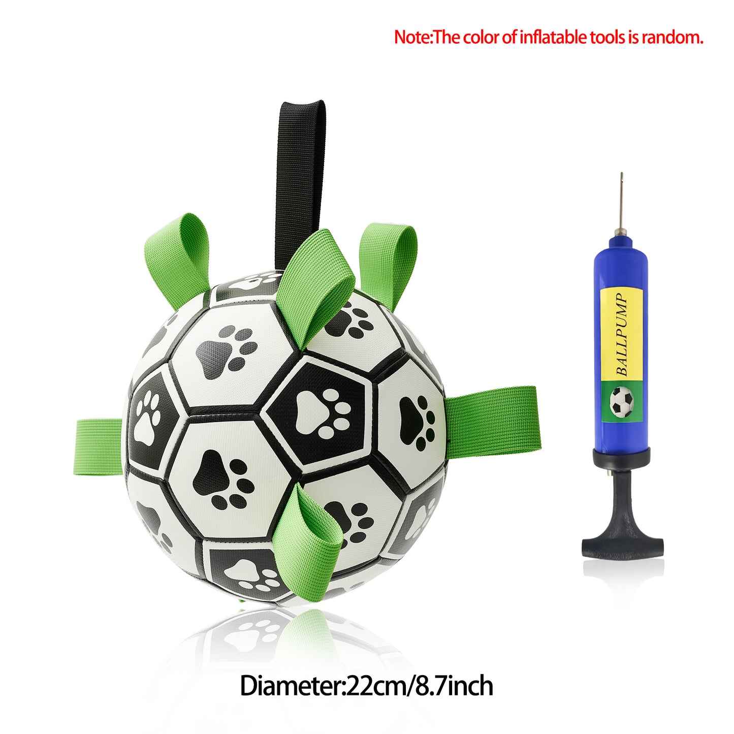 Interactive Dog Football Toy Soccer Ball Inflated Training Toy For Dogs