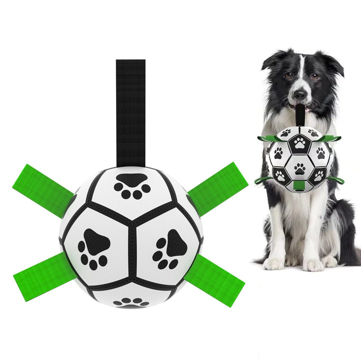 Interactive Dog Football Toy Soccer Ball Inflated Training Toy For Dogs