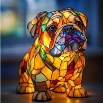 LED Small Night Lamp Art Animal Statue