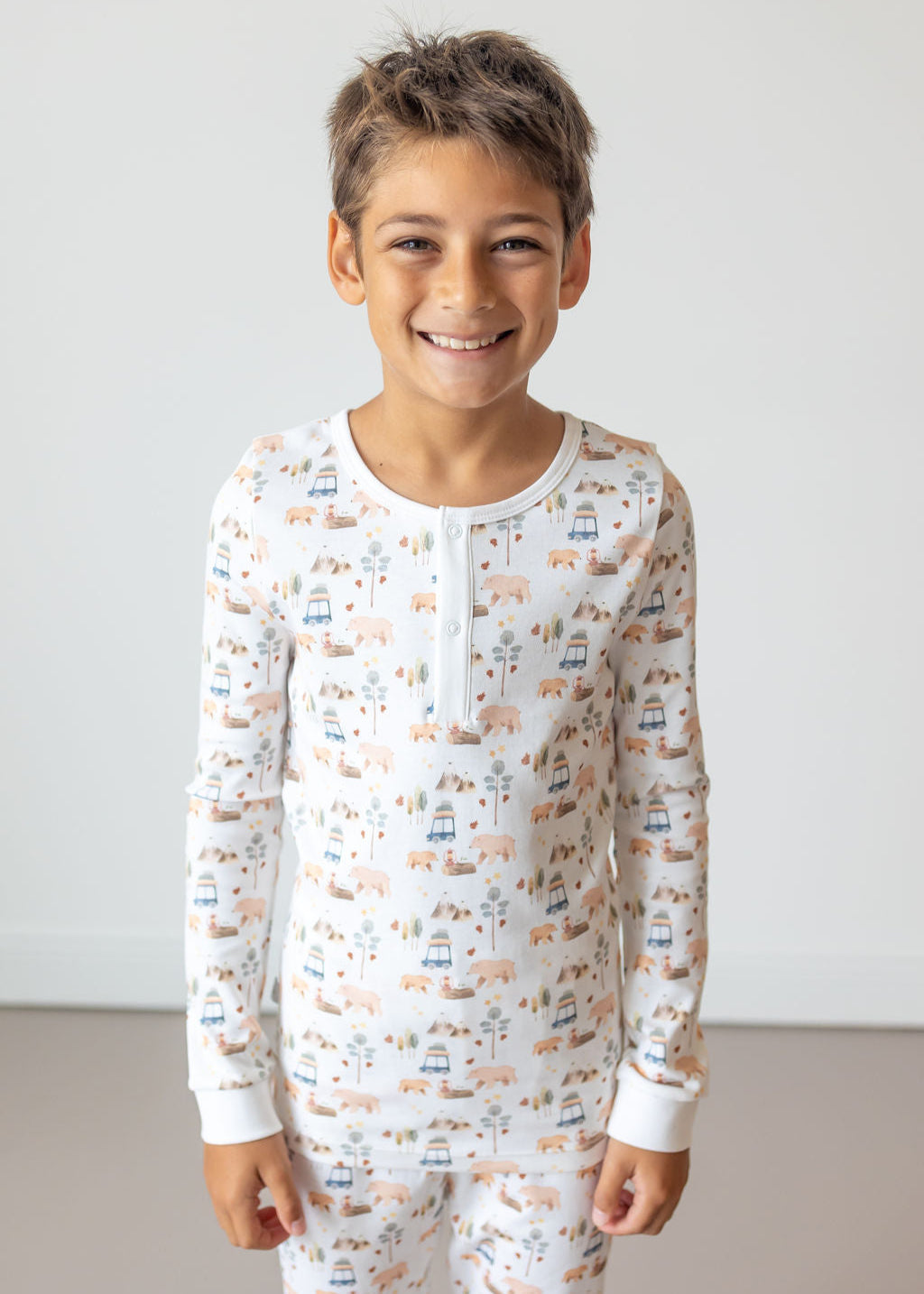 Forest Adventure Pima Long Pajama Set