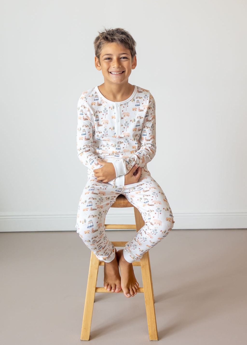 Forest Adventure Pima Long Pajama Set