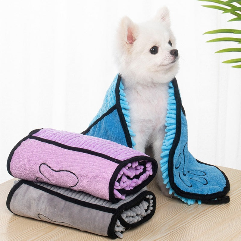 C--Dogs Cats Towels Super Absorbent Dog Bathrobe Microfiber Bath Towels Quick-Drying Cat Bath Towel For Pets Towel Dog Towels Pet Products