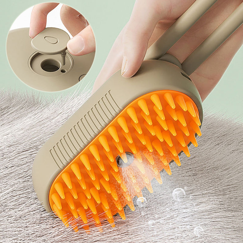 C--Cat Steam Brush Steamy Dog Brush 3 In 1 Electric Spray