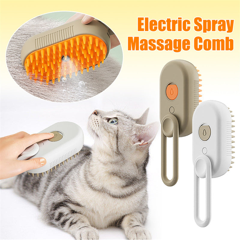 C--Cat Steam Brush Steamy Dog Brush 3 In 1 Electric Spray