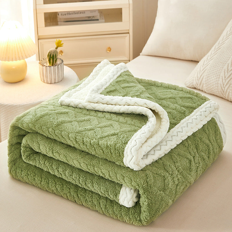 Sofa BlanketDouble Thickened Warm Sofa Blanket