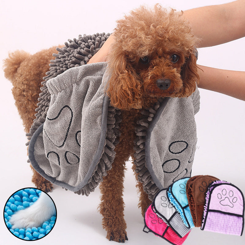 C--Dogs Cats Towels Super Absorbent Dog Bathrobe Microfiber Bath Towels Quick-Drying Cat Bath Towel For Pets Towel Dog Towels Pet Products