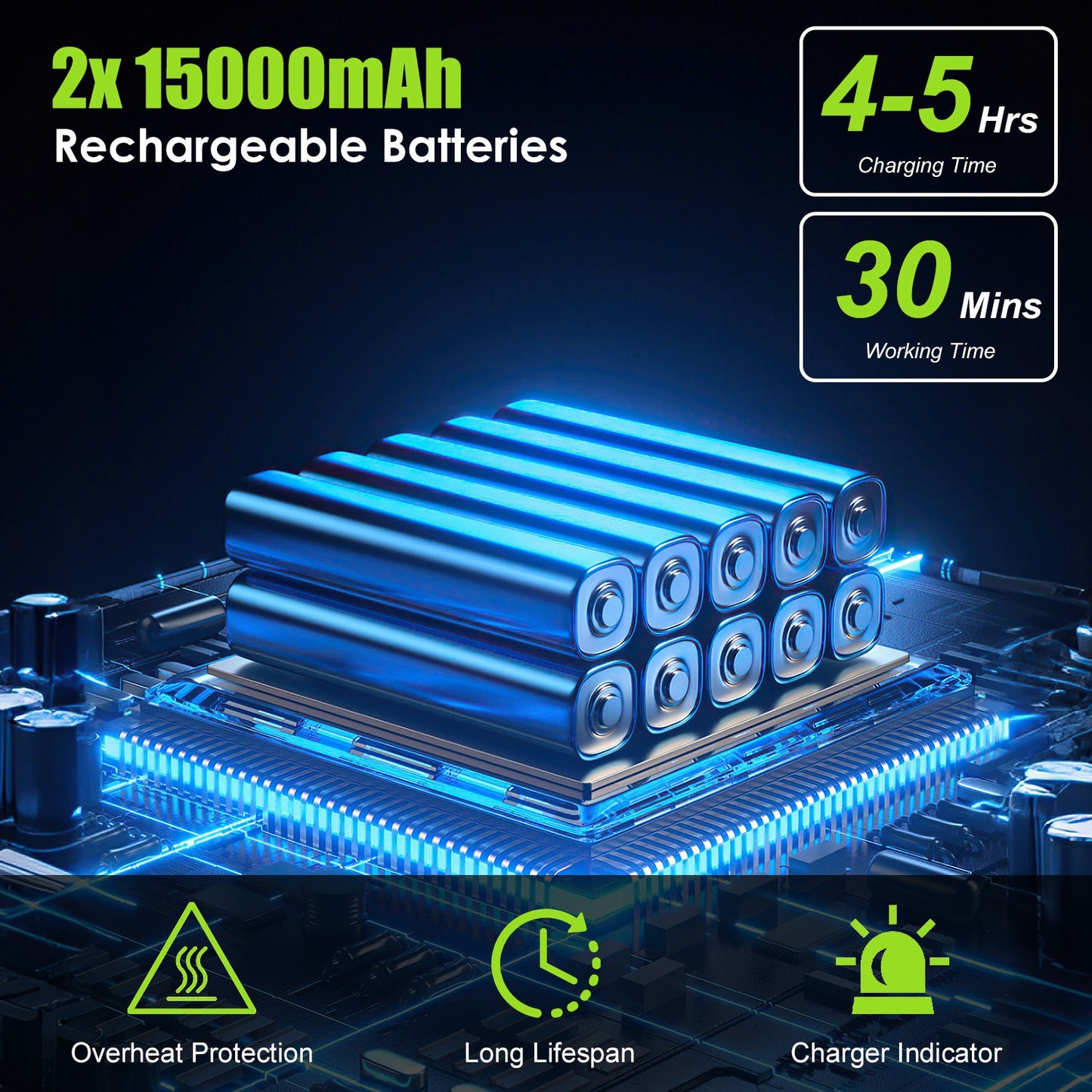 1Set Cordless Pressure Washer Portable Electric Power Washer High Pressure Water Sprayer