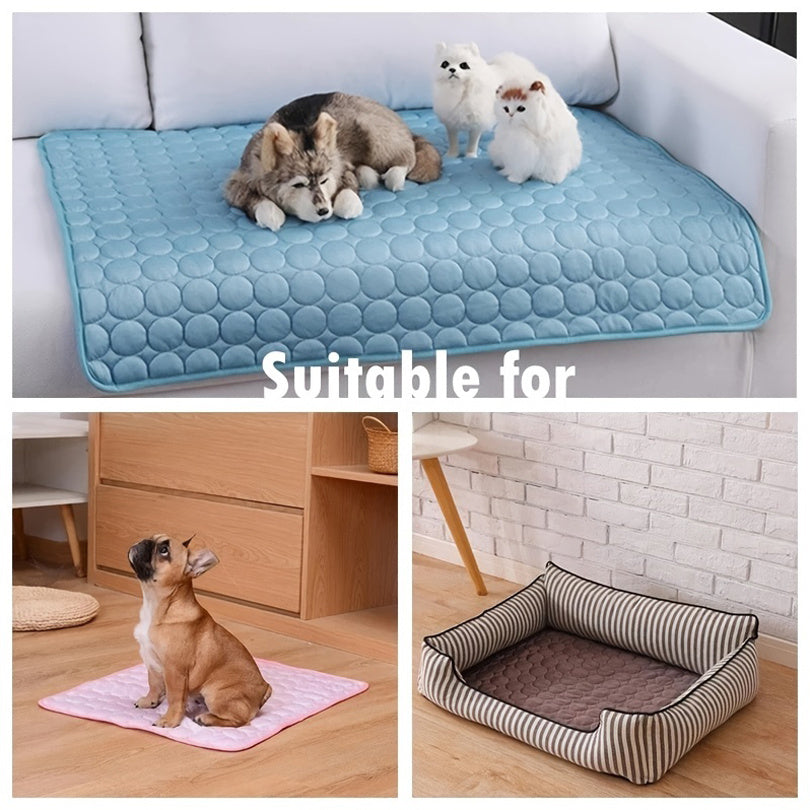 C--Dog Cooling Mat Summer Pets Cold Bed Extra Large For Small Big Dogs Pet Accessories Cat Durable Blanket Sofa Cat Ice Pad Blanket Pet Products