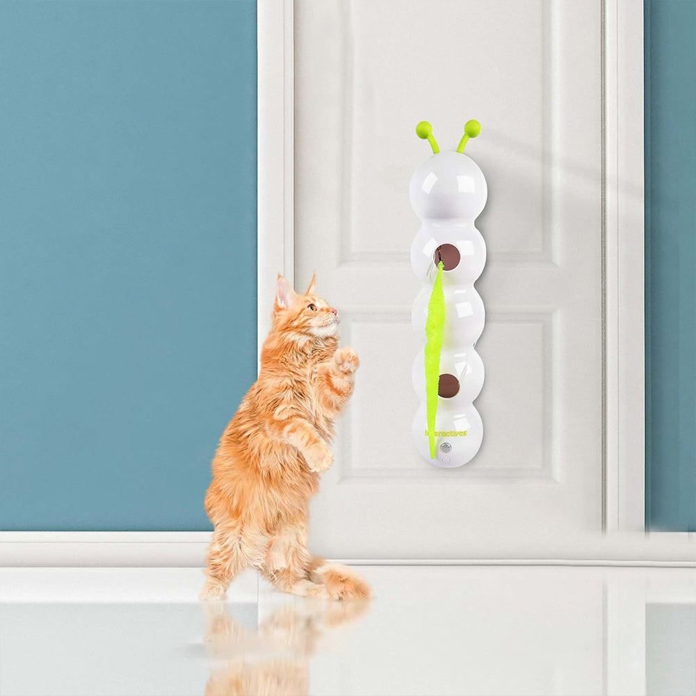C--Teasing Cat Toy Automatic Pes Toy With Tail Motion Activated Kitten Toy Rechargeable Smart Interactive Cat Toy Pet Products