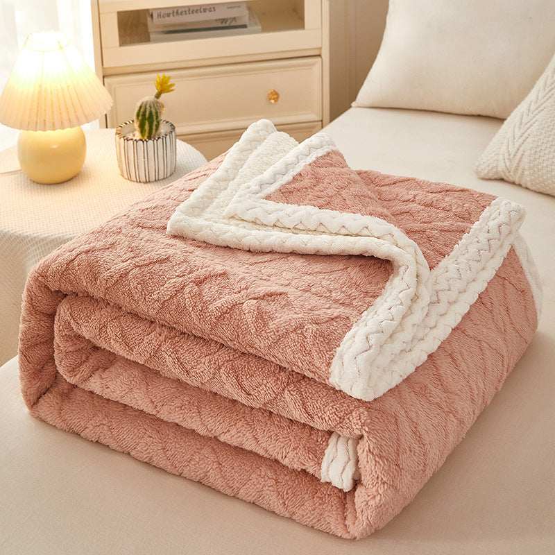 Sofa BlanketDouble Thickened Warm Sofa Blanket