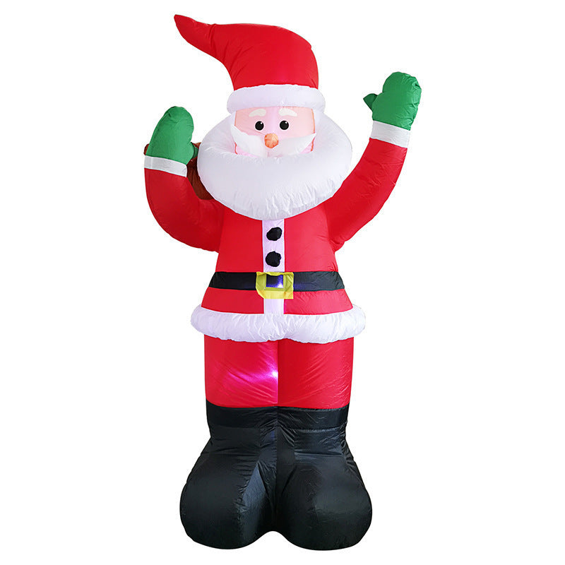 Snowman Inflatable Doll Outdoor Yard Garden Decor