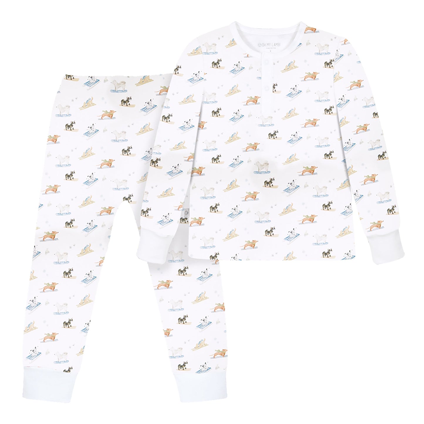 Ski Pups Boy Pima Long Pajama Set