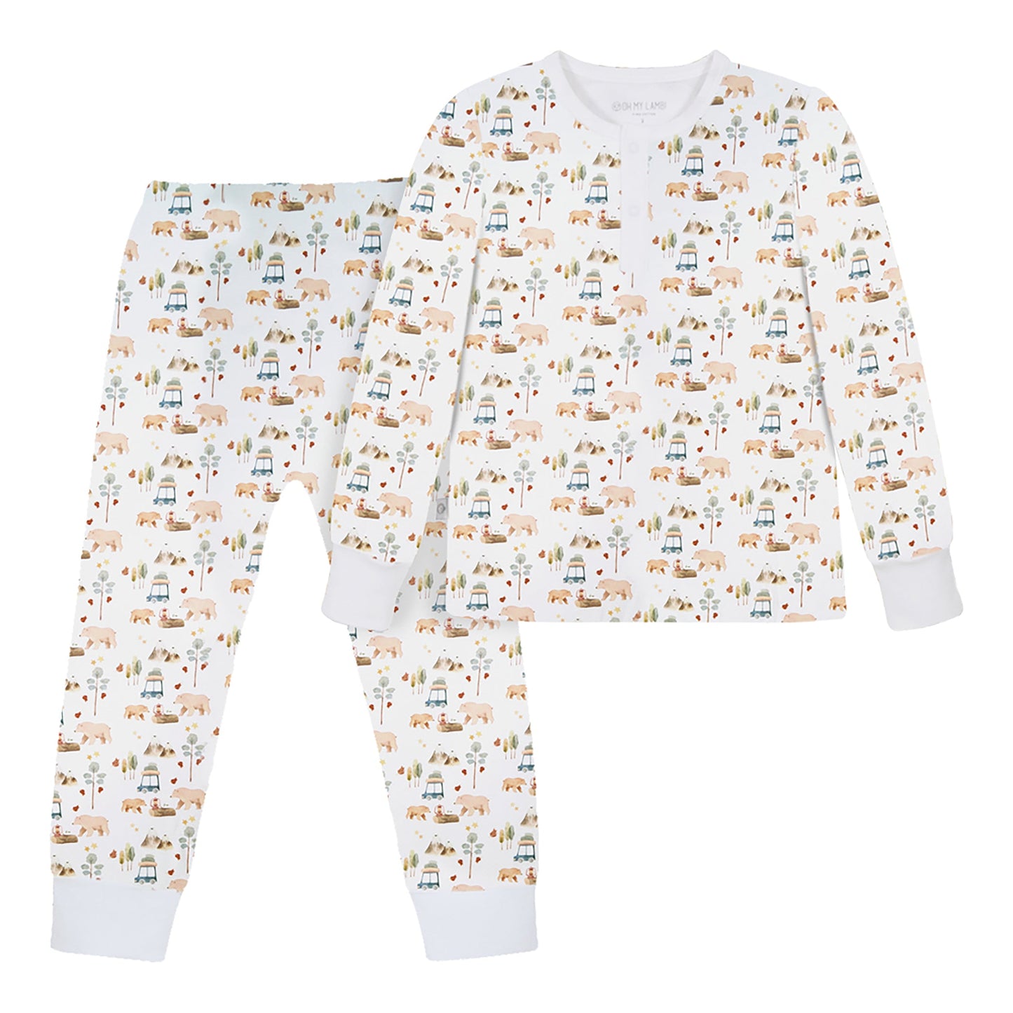 Forest Adventure Pima Long Pajama Set