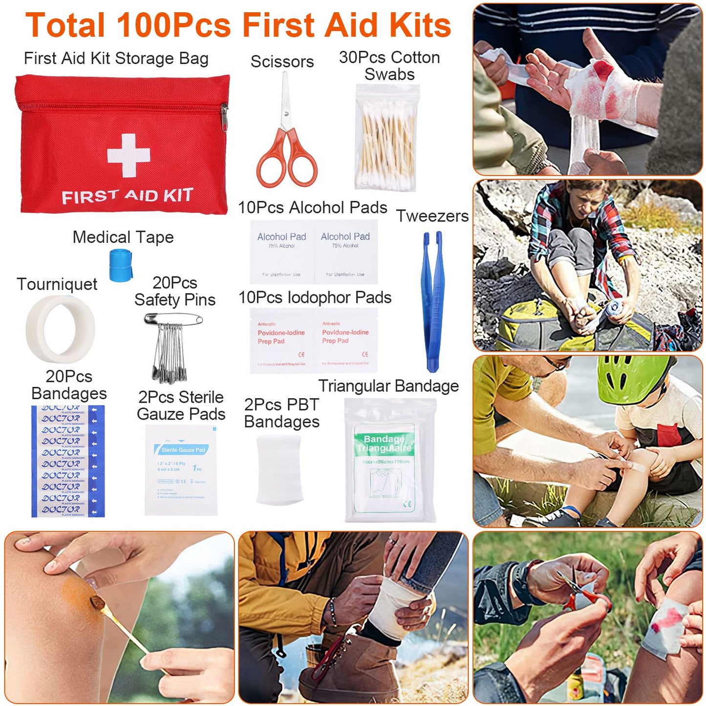125Pcs Survival Kits