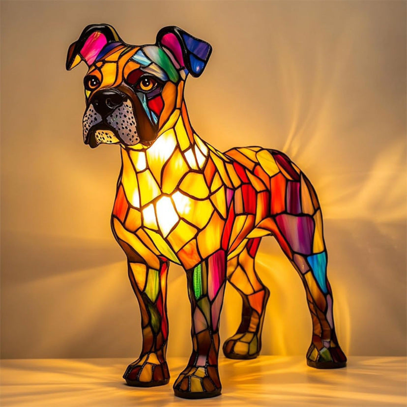 LED Small Night Lamp Art Animal Statue