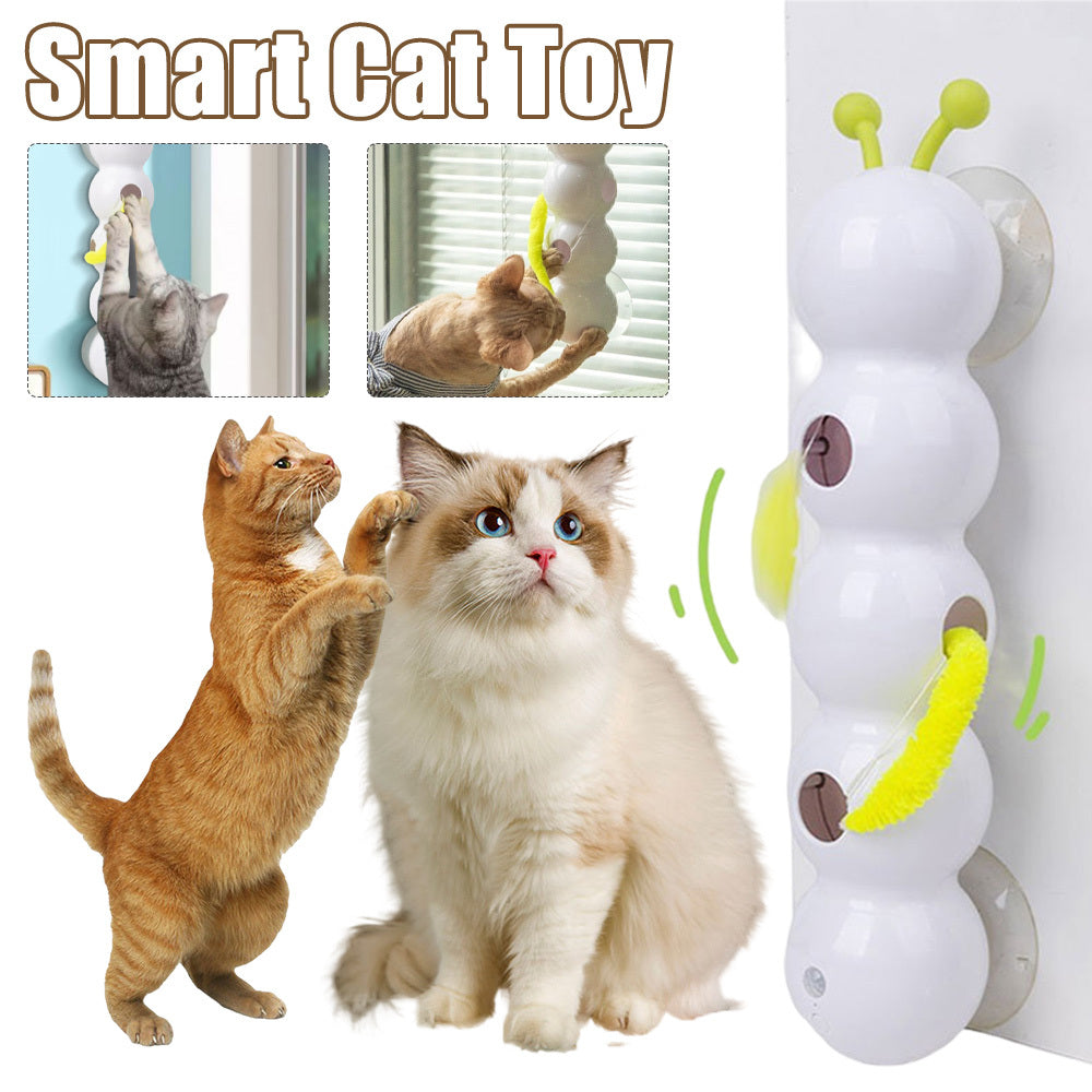 C--Teasing Cat Toy Automatic Pes Toy With Tail Motion Activated Kitten Toy Rechargeable Smart Interactive Cat Toy Pet Products