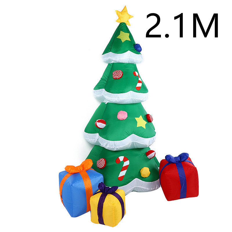 Snowman Inflatable Doll Outdoor Yard Garden Decor