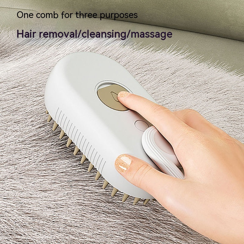 C--Cat Steam Brush Steamy Dog Brush 3 In 1 Electric Spray