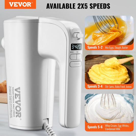 VEVOR Digital Electric Hand Mixer