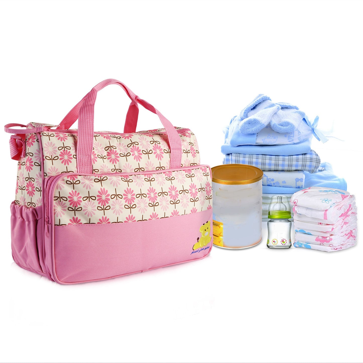 5PCS Per Set Baby Nappy Diaper Bags