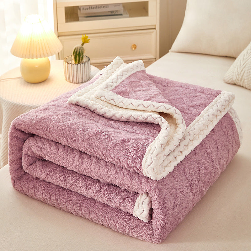 Sofa BlanketDouble Thickened Warm Sofa Blanket