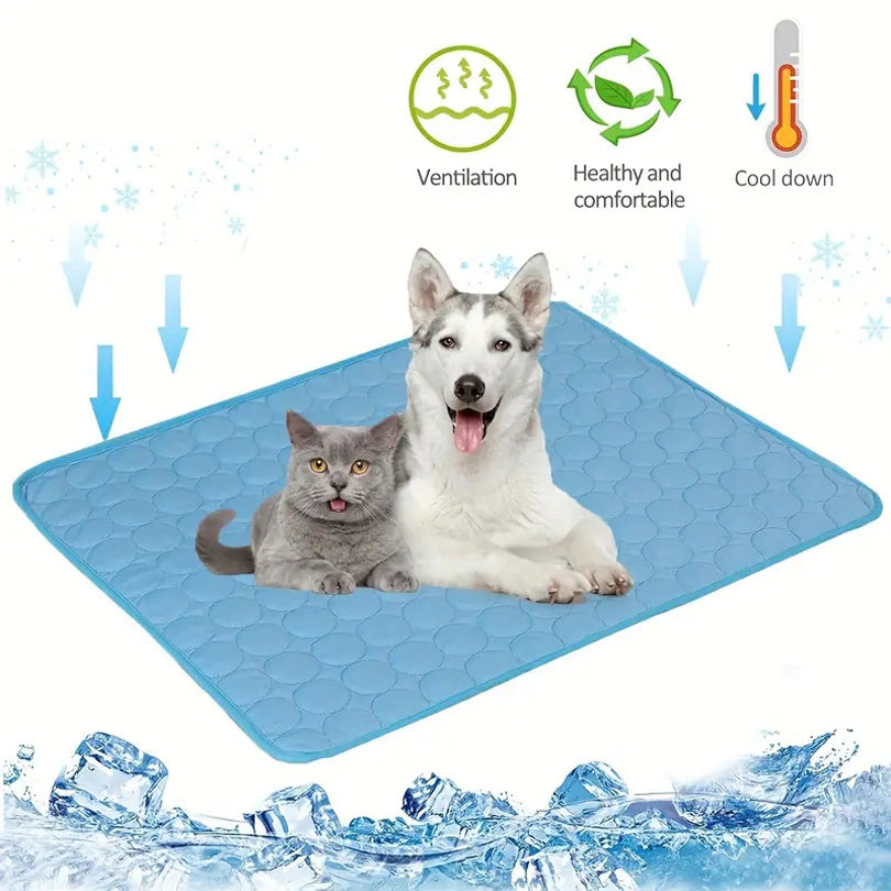 C--Dog Cooling Mat Summer Pets Cold Bed Extra Large For Small Big Dogs Pet Accessories Cat Durable Blanket Sofa Cat Ice Pad Blanket Pet Products