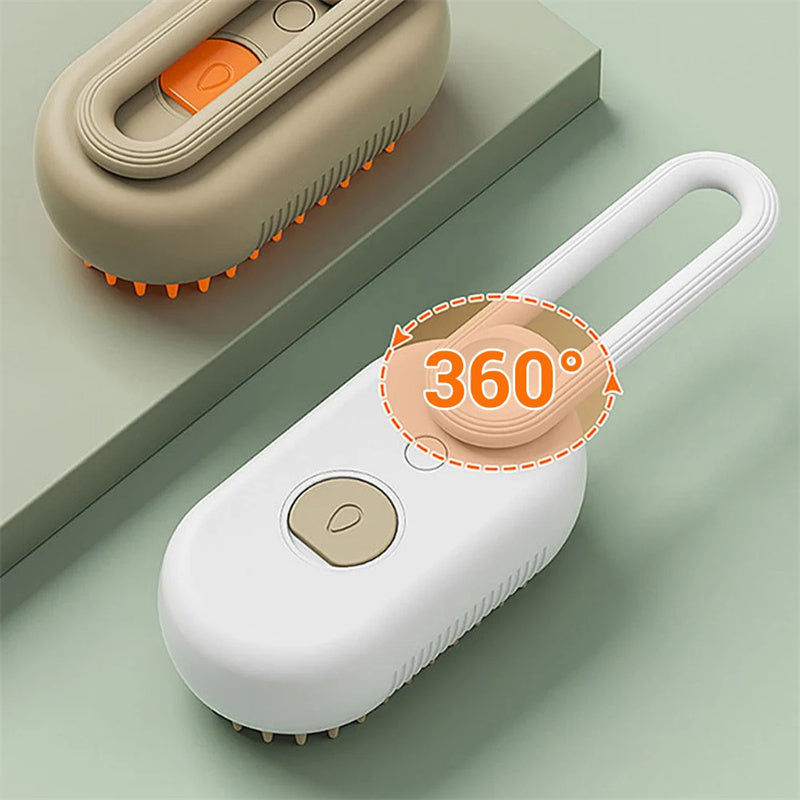 C--Cat Steam Brush Steamy Dog Brush 3 In 1 Electric Spray