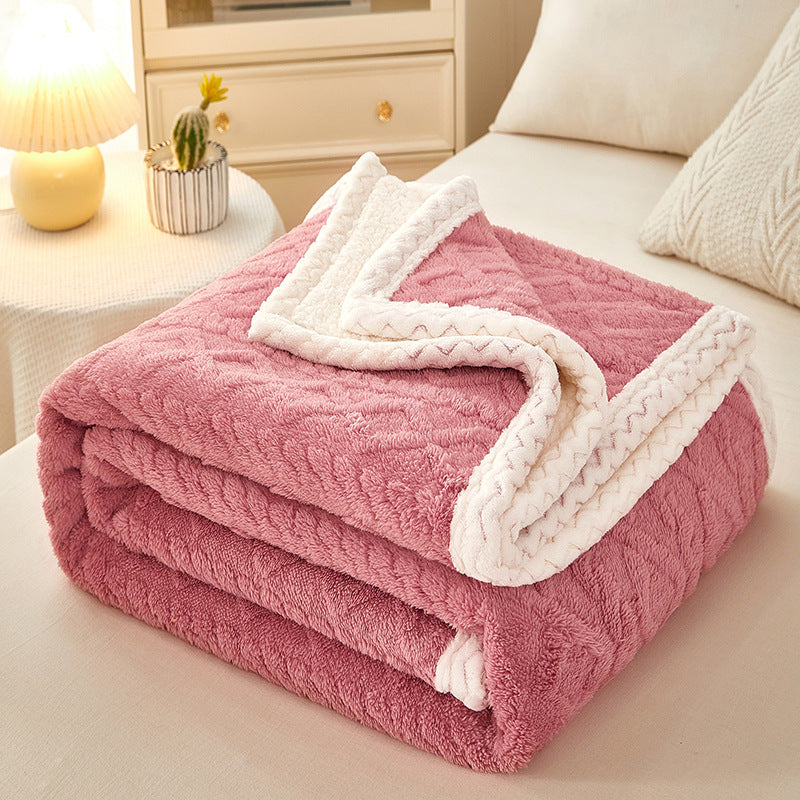 Sofa BlanketDouble Thickened Warm Sofa Blanket